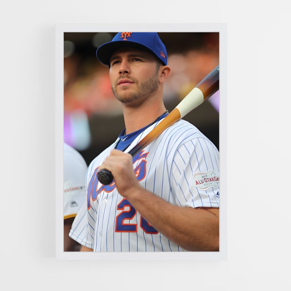 Poster Pete alonso batte – affiche Baseball (vue 3)